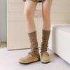 Chunky Knit Leg Warmers - Slimming Calf Socks for Autumn/Winter