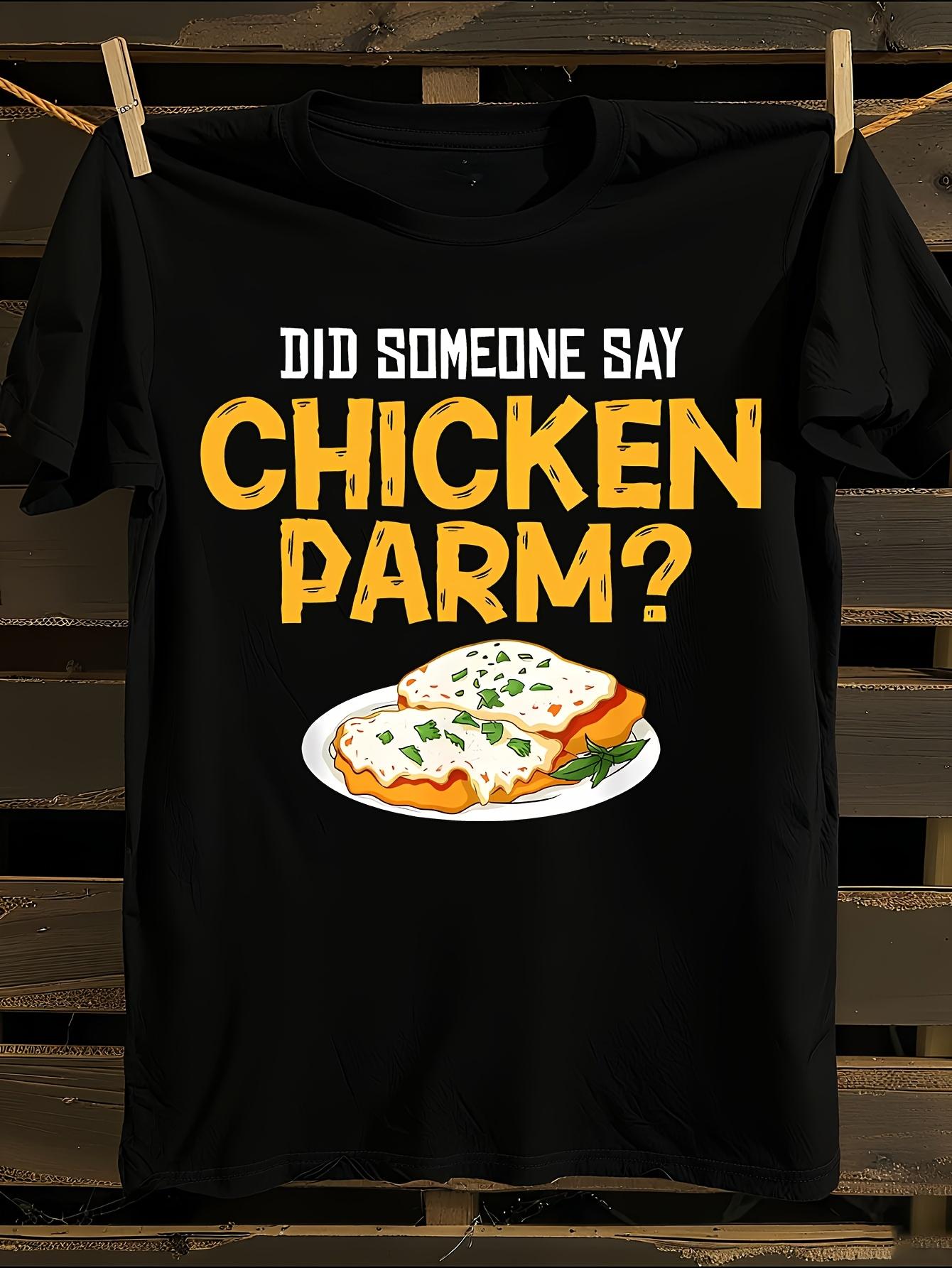 Funny Chicken Parm Italian Foodie Graphic T-shirt S