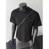Men Loose Solid Short Sleeve Casual T Shirt