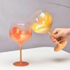 Peach Heart Champagne Cup Pink Rainbow Glass Red Wine Cup Goblet Glasses Set Luxury Glass Cups Glasses for Drinks Wineglass Shot