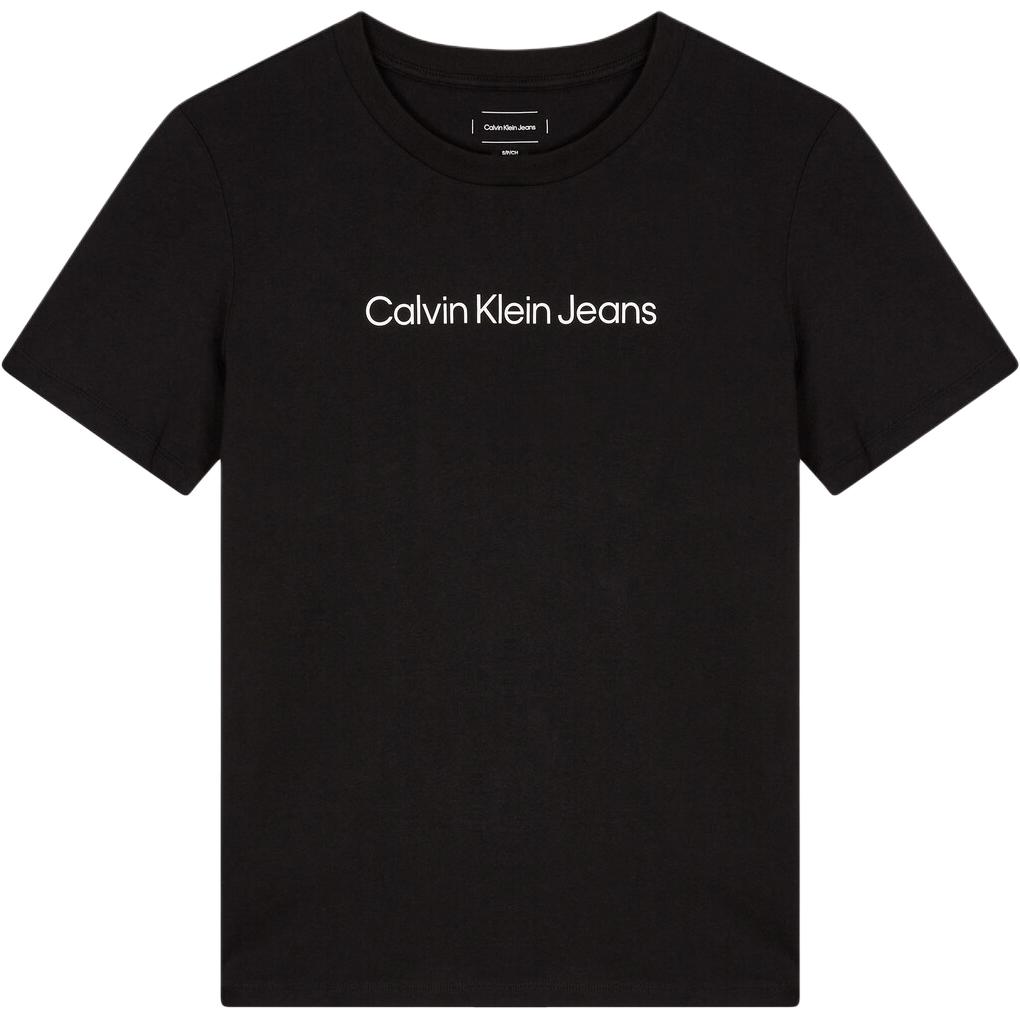 

Calvin Klein Логотип Футболка с круглым вырезом и коротким рукавом Женские топы Черный 47AB805-UB1 XS