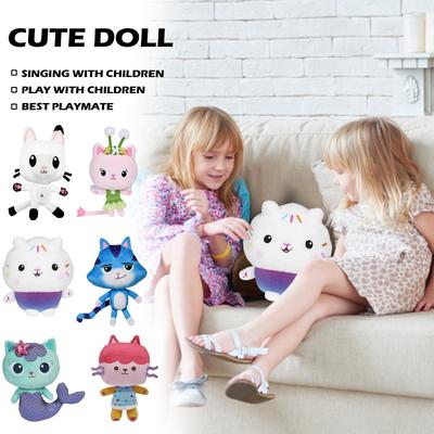 Gaby's Doll House Mermaid Plush Flower Doll Toy Pandy Mercat CatRat Purrific