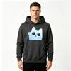 Men's Cute Cool Cat Print Pullover Hoodie Casual Long Sleeve Sweatshirt for Daily Wear
