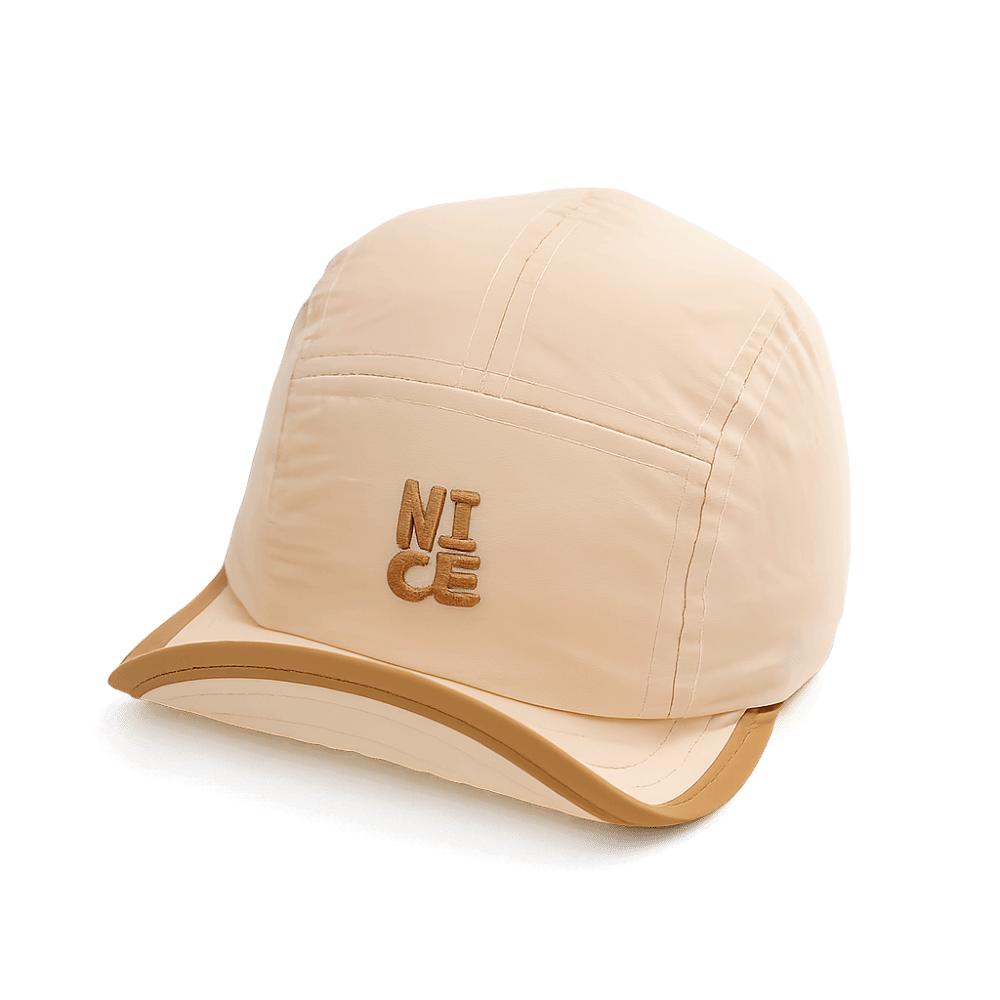 Adjustable Kids Baseball Cap Letter Embroidered Quick Dry Peaked Cap Children Sun Hat Summer бежевый