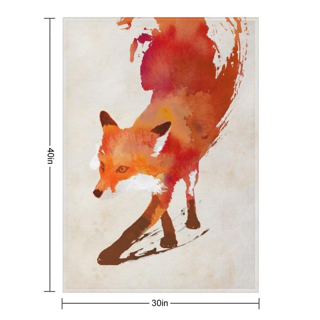 Vulpes Vulpes Throw Blanket Sofa Flannel Fabric Manga Bed Plaid Blankets