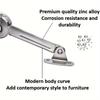 Lid Support Hinge In Satin Nickel Folding Lid Stay Hinge with Soft Close, Perfect for Toy Box/Drawer Window/Wardrobe/Cabinet Doo