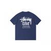 Stussy Short Sleeve T-Shirt Teens Loose Fit 270g Cotton Round Neck Casual Wear