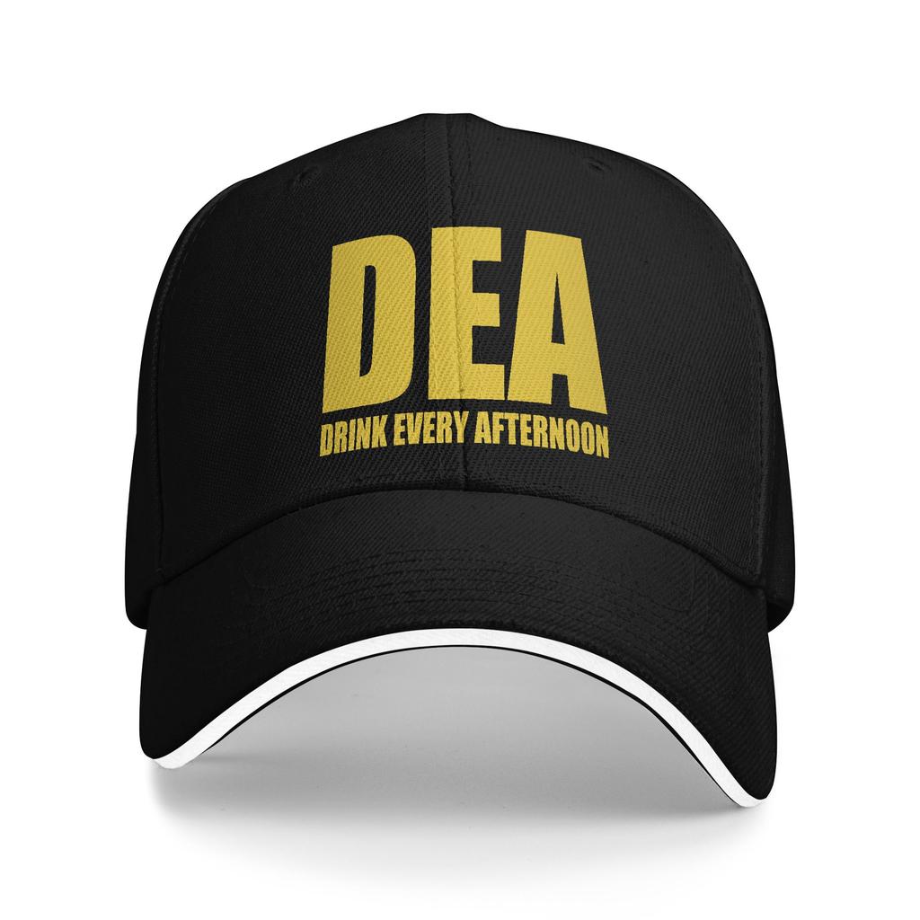 DEA Special Agent Drink Every Afternoon Baseball Cap Hip Hop Sandwich Hat Unisex Women Polyester Sun Cap Sport