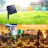 10m Solar Fairy Lights Outdoor Waterproof Solar Bush Christmas Lights Warm White String Light for Gazebo Bush Tree Garden Decor