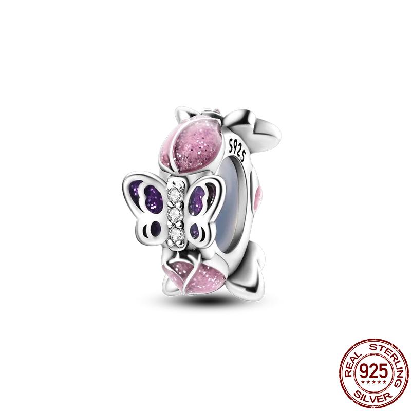 Copper Couple Lovers Sisters The Swing Pendant Charms Fit Original Bracelet Diy Bead Women Jewelry Gift