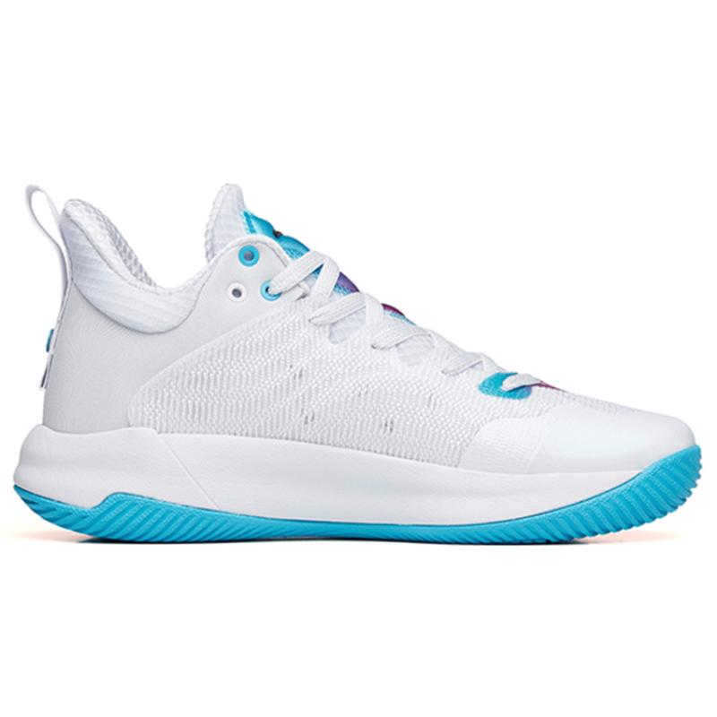 Anta Mountain 1 Breathable Low-Top Performance Basketball Shoes Men's White Blue Purple Sneakers 112221623S-2