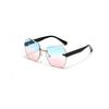 Rimless Glasses Men'S Polygonal Diamond Trimmed Retro Sunglasses Women'S Ins Street Shot Rivet Sunglasses