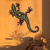Decorative Metal Wall Art Lizard Sculpture Artistic Geometric Design Modern Minimalist Wall Hanging Indoor Outdoor Home Decoration