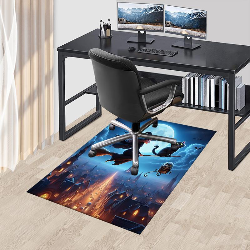 1PC Witchcraft Halloween Extra Large Non Slip Floor Carpet, Office, Family, Bedroom, Studio Large Area Rug Indoor Rugs