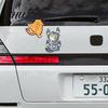 Auto Window Sticker 3Pcs/Set Cat Scratch Car Funny Weather-resistant Self-adhesive SUV Vehicle Cartoon Body Decoration Kitten Animal Trim Decal