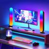 אור פיקאפ RGB אורות קצב מוזיקליים דגם משודרג נטען USB קישוט חג המולד פס אור RGB שולחני קצב מוזיקלי