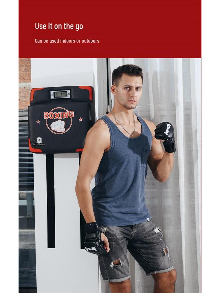 Boxing Smart Voice-Activated Punching Bag: Portable Punch Power & Speed Tester