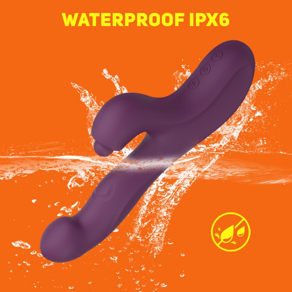 Rabbit Tapping Vibrator for Women G-Spot Patting Clitoris Stimulator Sex Toy Female Heating Dildo Flapping Vibrate Adults Goods