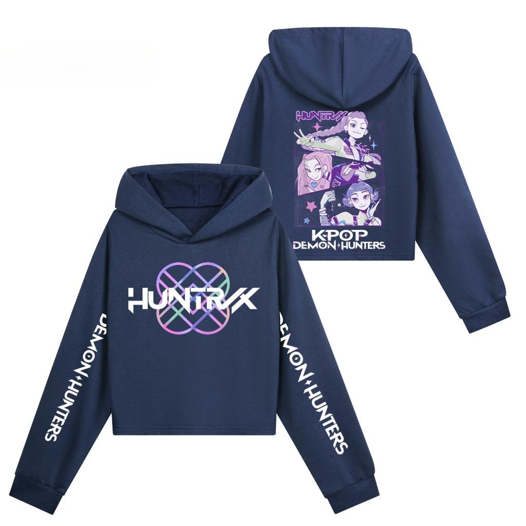 Kids' Long Sleeve Loose Pullover Letter Print Drawstring Hooded Sweatshirt