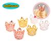 1/12 Dollhouse Mini Princess Crown Dollhouse Simulation Rhinestone Crowns Small Tiara Dolls House Decoration Accessories