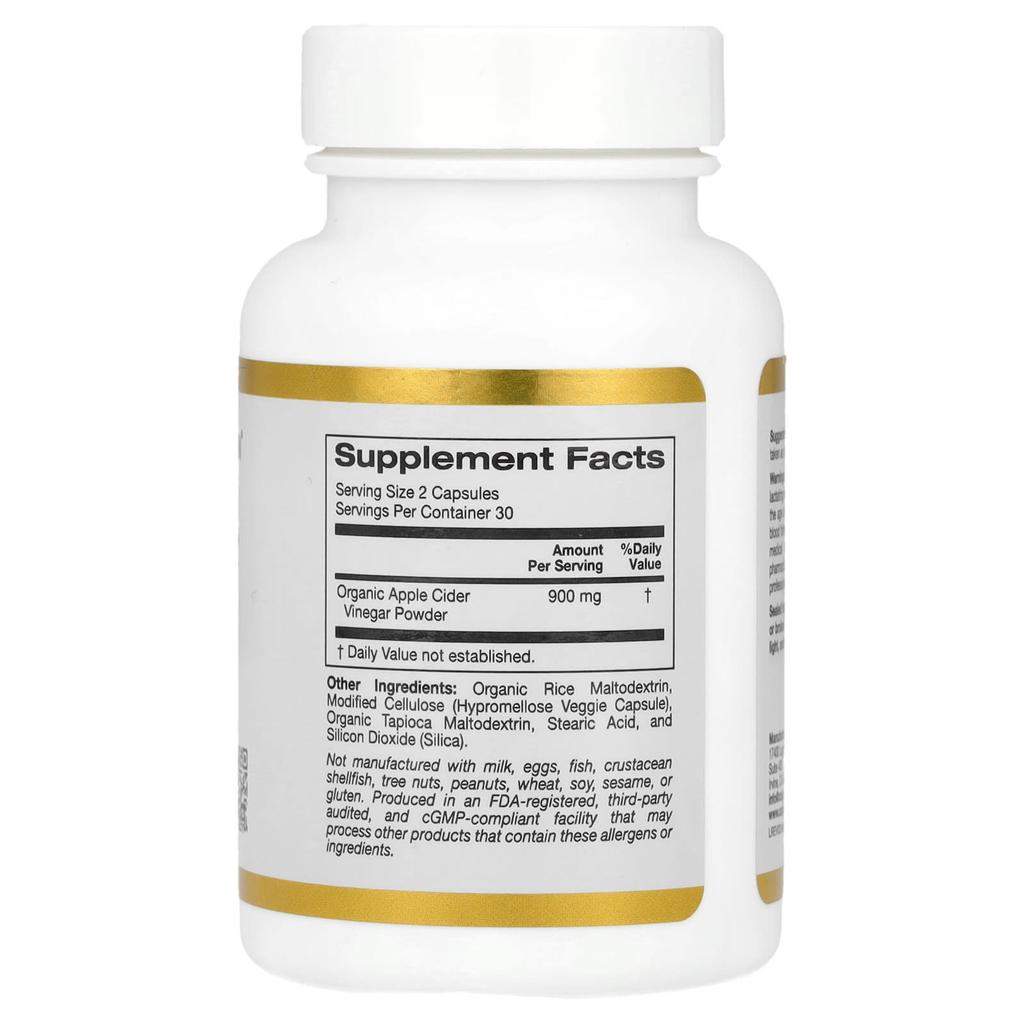 Apple Cider Vinegar, 60 Veggie Capsules