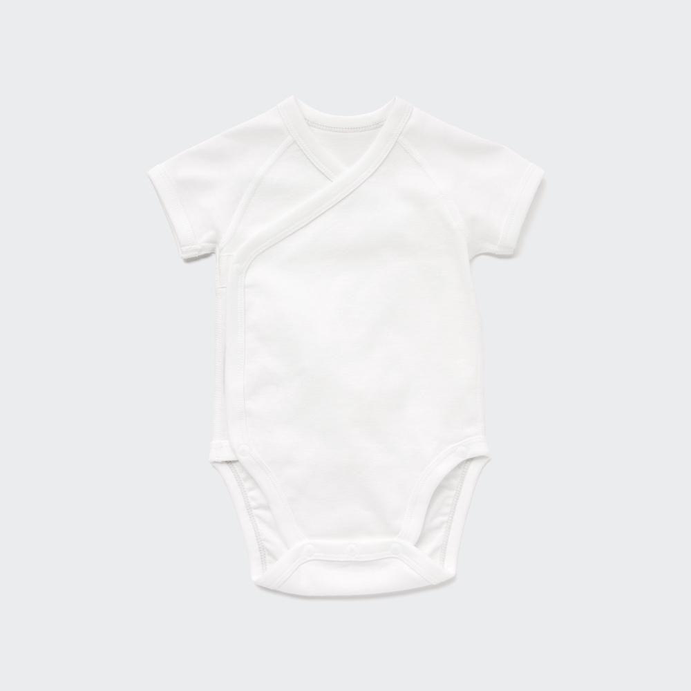 

боди UNIQLO BN (короткий рукав/1P/однотонный/кайма) 60см