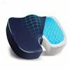 45D Cooling Gel Memory Foam Seat Cushion Orthopedic Office Chair Pad Car Butt Cushion for Tailbone Pain Relief