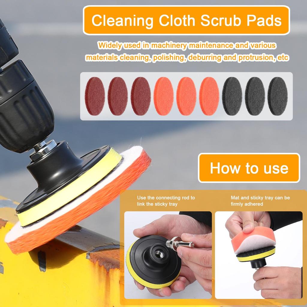 38PCS Car Polishing Pads Waxing Buffing Sponge Pad Kit Set for Car Polisher Buffer Waxer Sander