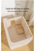 Tianshan Cotton & Linen Foldable Storage Box with Thick Steel Frame