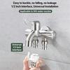 Rubinetto a 3 vie in acciaio inossidabile Tre rubinetti Rubinetto per lavatrice Acqua Bagno Cucina Rubinetto