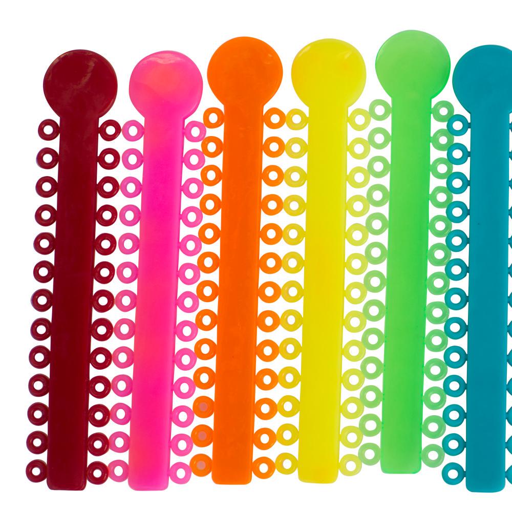 Attaches de Ligature orthodontique dentaire, 40 bâtons, bretelles élastiques en caoutchouc