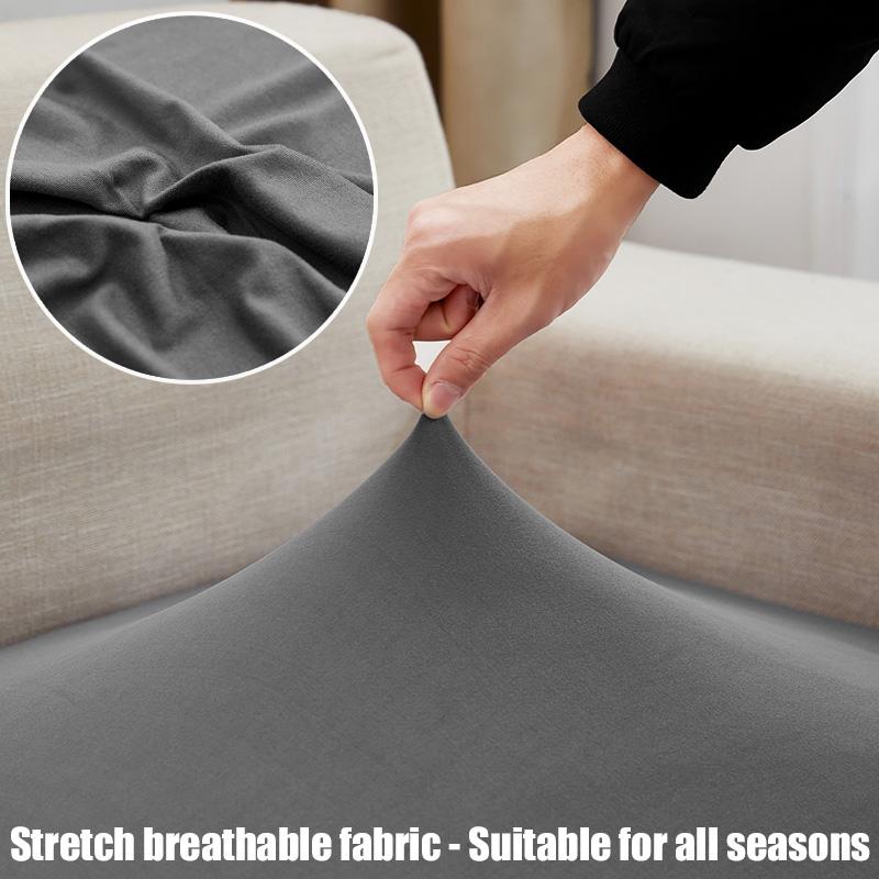 Elastischer, schlichter Sofa-Kissenbezug, leichter, atmungsaktiver Stoff, Sofabezüge für Wohnzimmer, waschbarer Möbel-Couch-Schutz