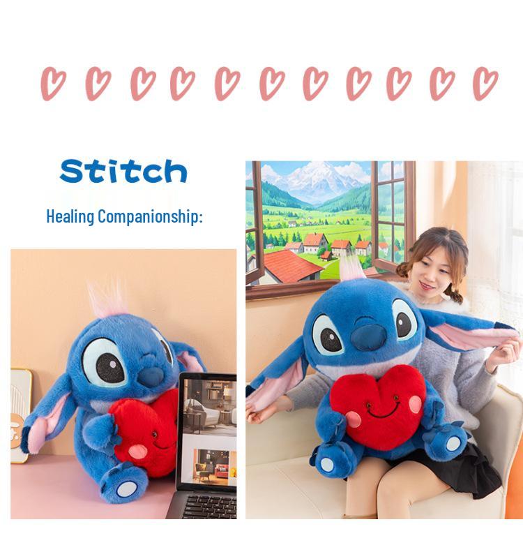 Cross-border Love Plush Heart Doll - Hugging Stitch Figure