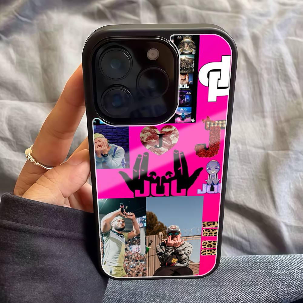 

France J-Jul R-Rapper Phone Case For IPhone 17 16 Pro Max 15 14 13 12 11 Pro Mini PC+TPU Case Luxury Y2K Phone Cases iPhone 11 pro