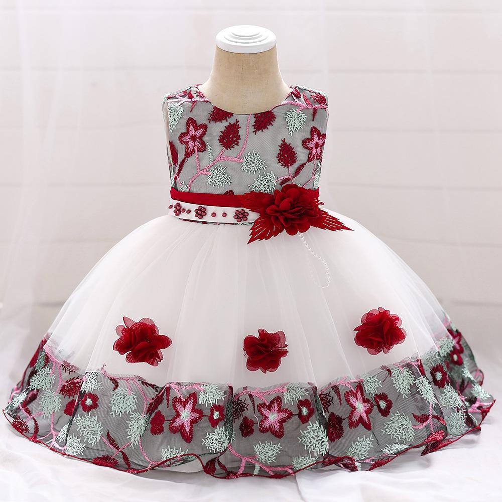 0-2Years Baby Kids Tutu Birthday Princess Party Dress for Girls Infant Lace Children Elegant Dress Clothing for Girl Baby Girls Clothes