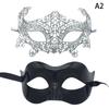 2Pcs Elegant Black Lace Masquerade Mask Set For Couples Perfect For Venetian Party Mardi Gras And Halloween Celebrations