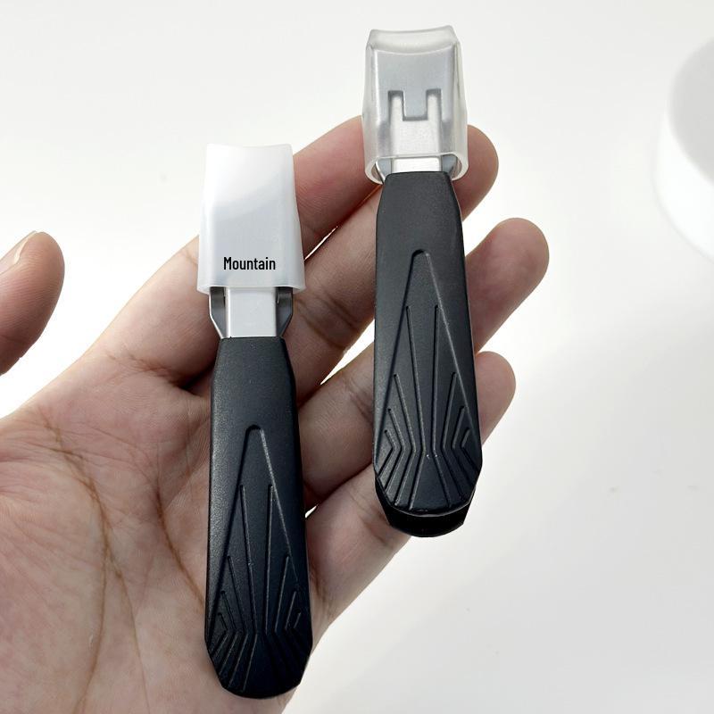 Spritzschutz-Nagelknipser aus Edelstahl mit schräger großer Öffnung und Nagelfeile