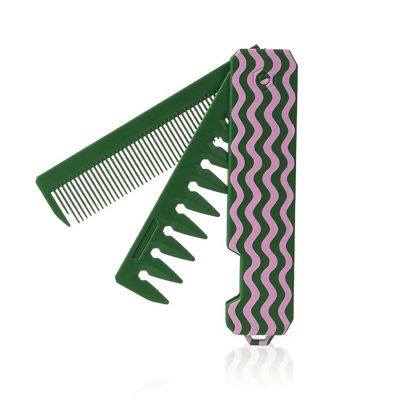 

Portable Travel Folding Comb Brush, Foldable Comb, Bag Double-headed Folding Comb Set, Suitable for Both Men and Women, Halloween Gift
