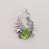 Peridot Gemstone Silver Partywear Pendant, 925 Sterling Silver Women Jewelry, August Birth-Stone Gift CP-42-1