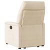 Recliner Chair with Lift Assist Beige Microfiber Fabric