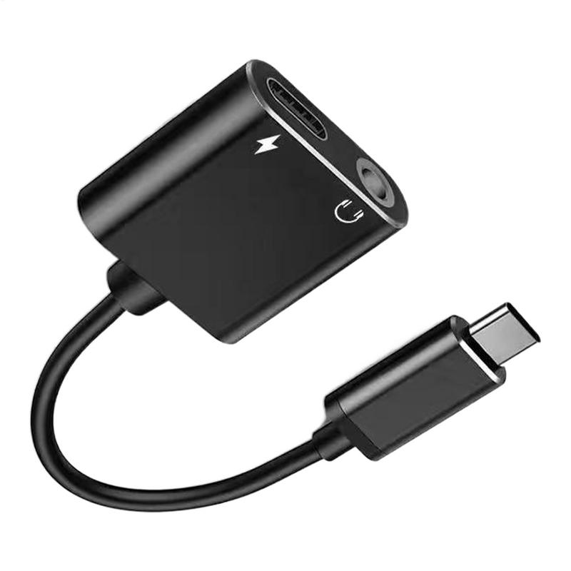 USB C Headphone Adapter USB C to Aux Audio Dongle Cable Cord Tablet Fast Charging Charger Adapter Typec to 3.5mm Adapter