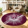 Round Rug Custom NameQueensland Maroons Pattern Non Slip Carpet Home Floor Decor