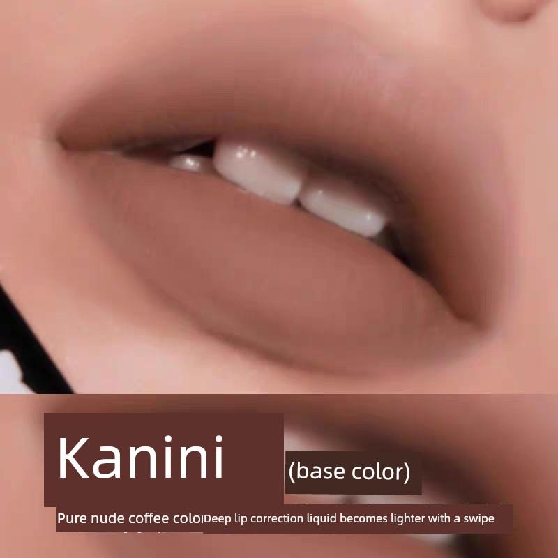 Olive Leather Base Color ~ Black Rabbit Macaron Lip Mud 200 Skin Feeling Purple Nude Color Series Low Saturation Gray Pink Plain Lipstick