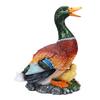 Mallard Duck Decor Garden Statue Resin Duck Mother with Ducklings Figurine Lawn Ornament Yard Animal Sculpture for