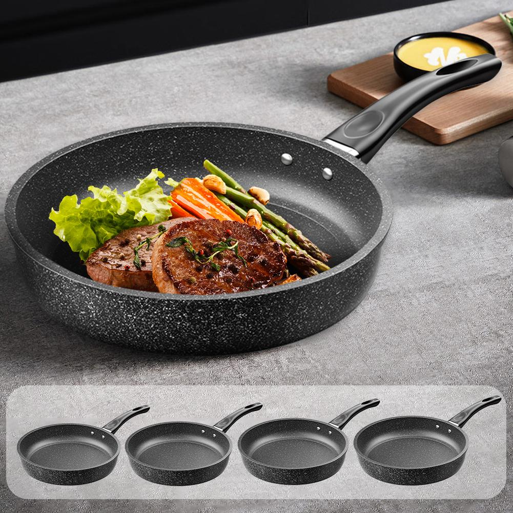 22/24/26/28cm Omelette Skillet Nonstick Saute Pan Maifan Stone Chef Pan Cooking Pan Omelette Pan Induction Compatible