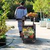 Caged Platform Trolley, Bearing Folding Transporter, Thickened and Durable Hand Truck, Foldable  Warehouse Item Handling
