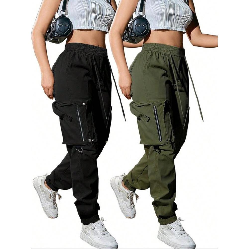 Trendy Brand Tooling Casual Pants Women's New Loose Multi-pocket Outdoor Long Pants