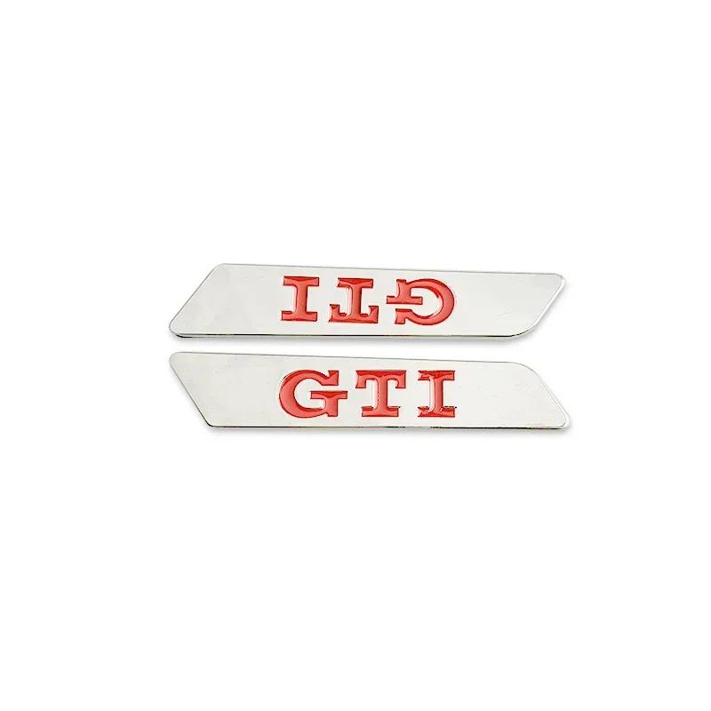 for Volkswagen VW GTI MK5 Passat Polo Golf 3 Jetta Tiguan Beetle Touran Metal Car Side Emblem Fender Badge Bumper Strip Stickers gr2