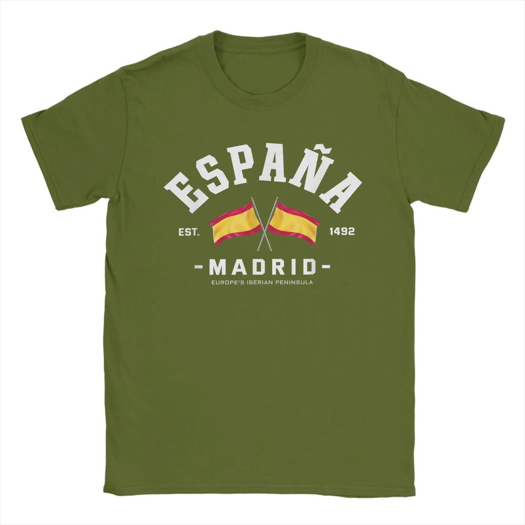 Harajuku T-Shirt Summer The Coat of Arms of Spain T-Shirts Cotton Tshirt for Male Y2K Casual Cheap Print Short Sleeve Tops