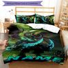 3pcs Custom Name World of Warcraft Bedding Set Duvet Cover Closure Includes 1 Duvet Cover & 2 Pillowcases for All Seasons Bedroom Decor